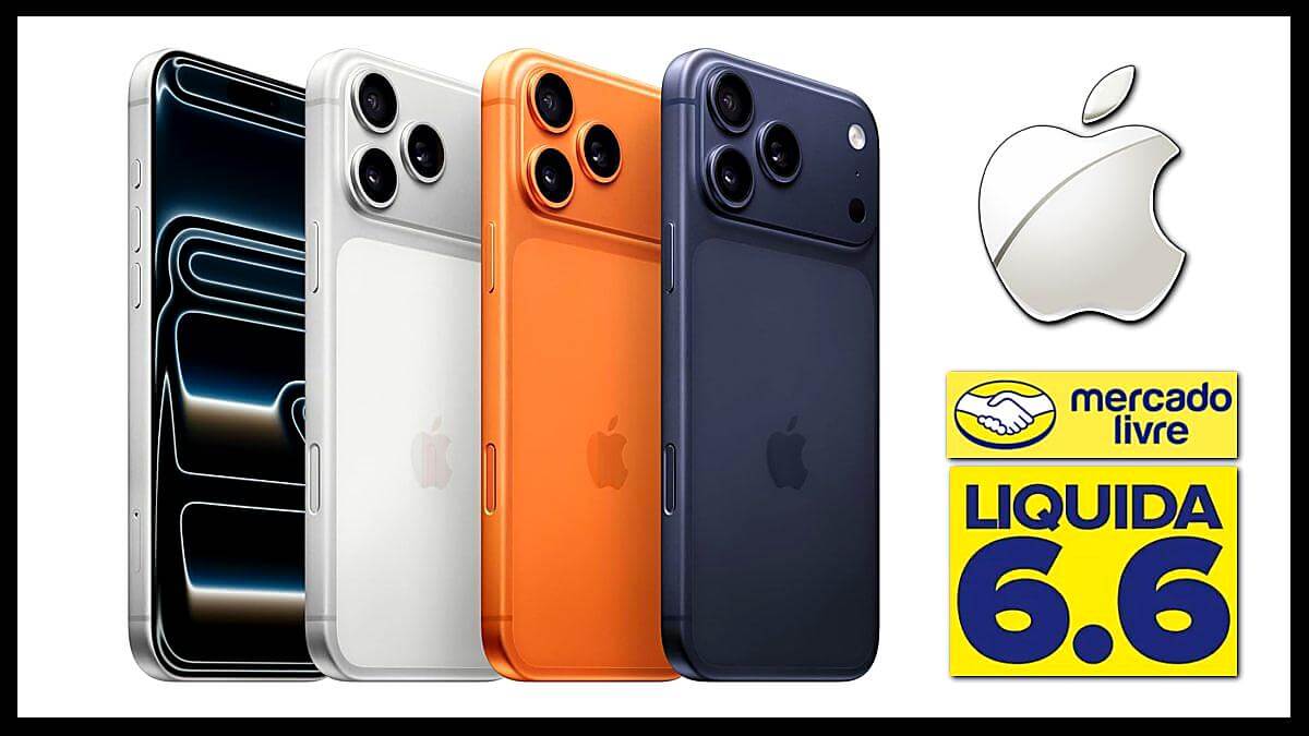 Liquida 6.6 Mercado Livre: novo iPhone 17 Pro Max com descontos de até 36%