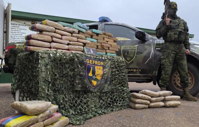Gefron apreende 26,3 toneladas de drogas em nove meses e supera total de 2025