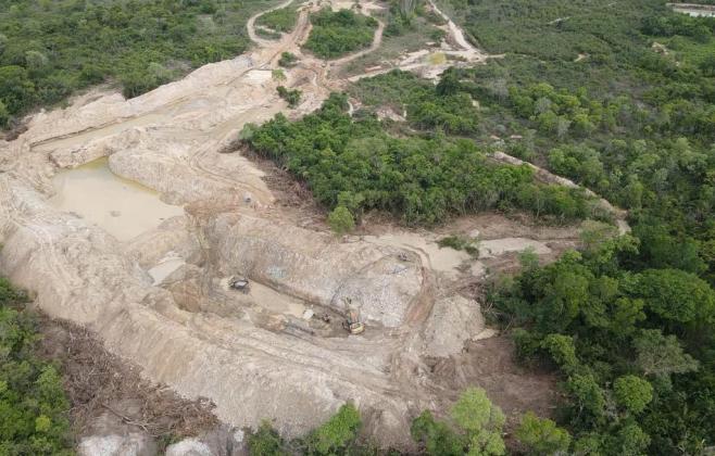 Batalhão Ambiental flagra garimpo ilegal em área de preservação e aplica multa de R$ 18 mil